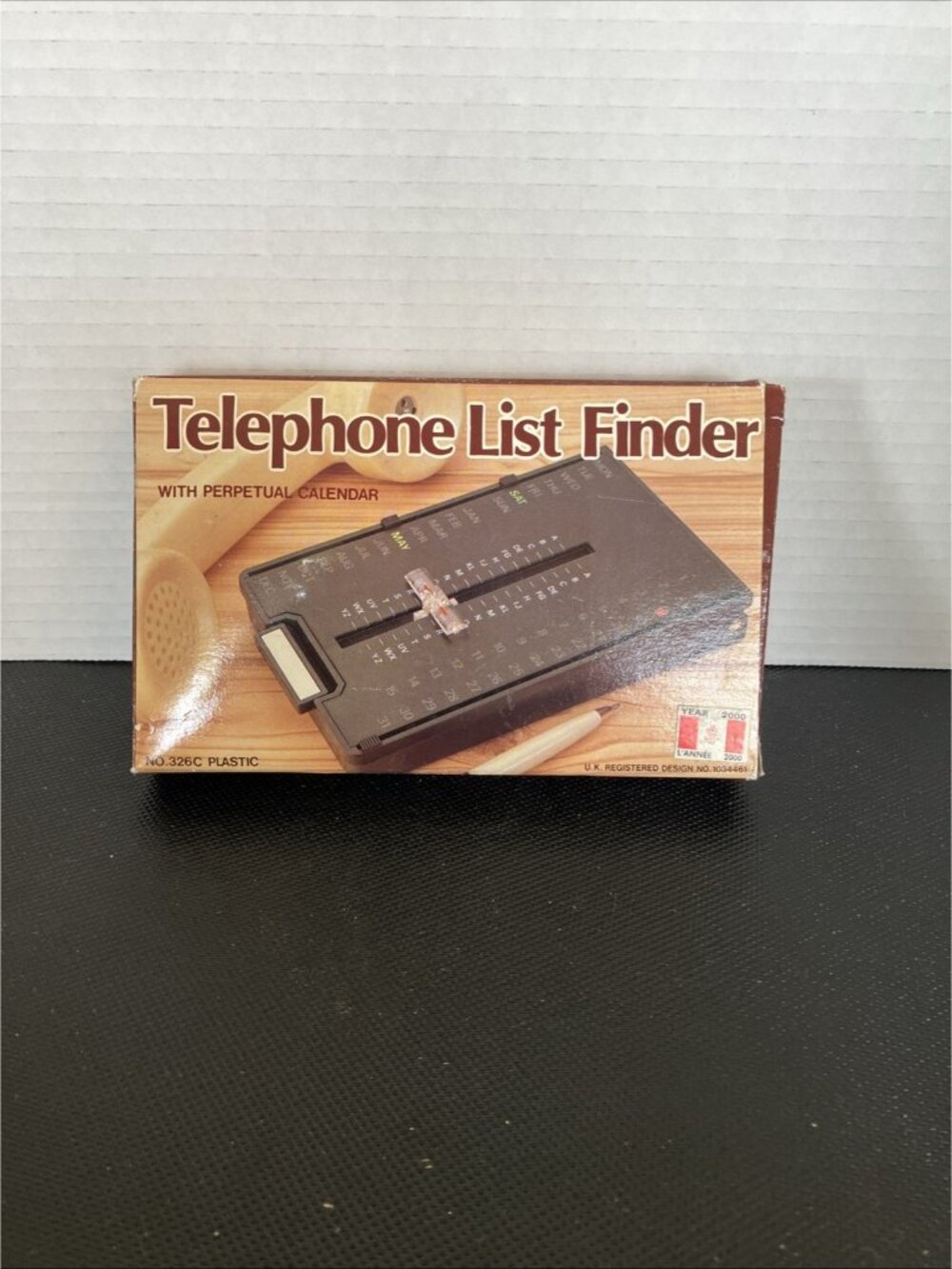 Vintage Telephone List Finder Address Directory Flip Up Black